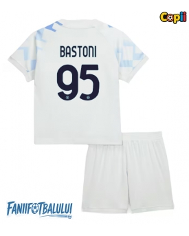 Inter Milan Alessandro Bastoni #95 Echipament de Fotbal Replică 2025-26 Copii Deplasare (+ Șorturi)